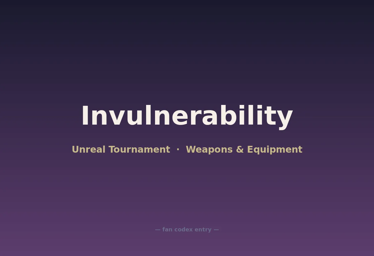 Invulnerability