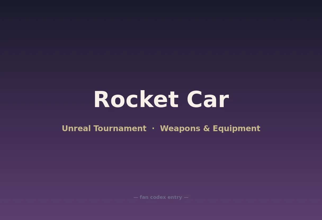Rocket Car